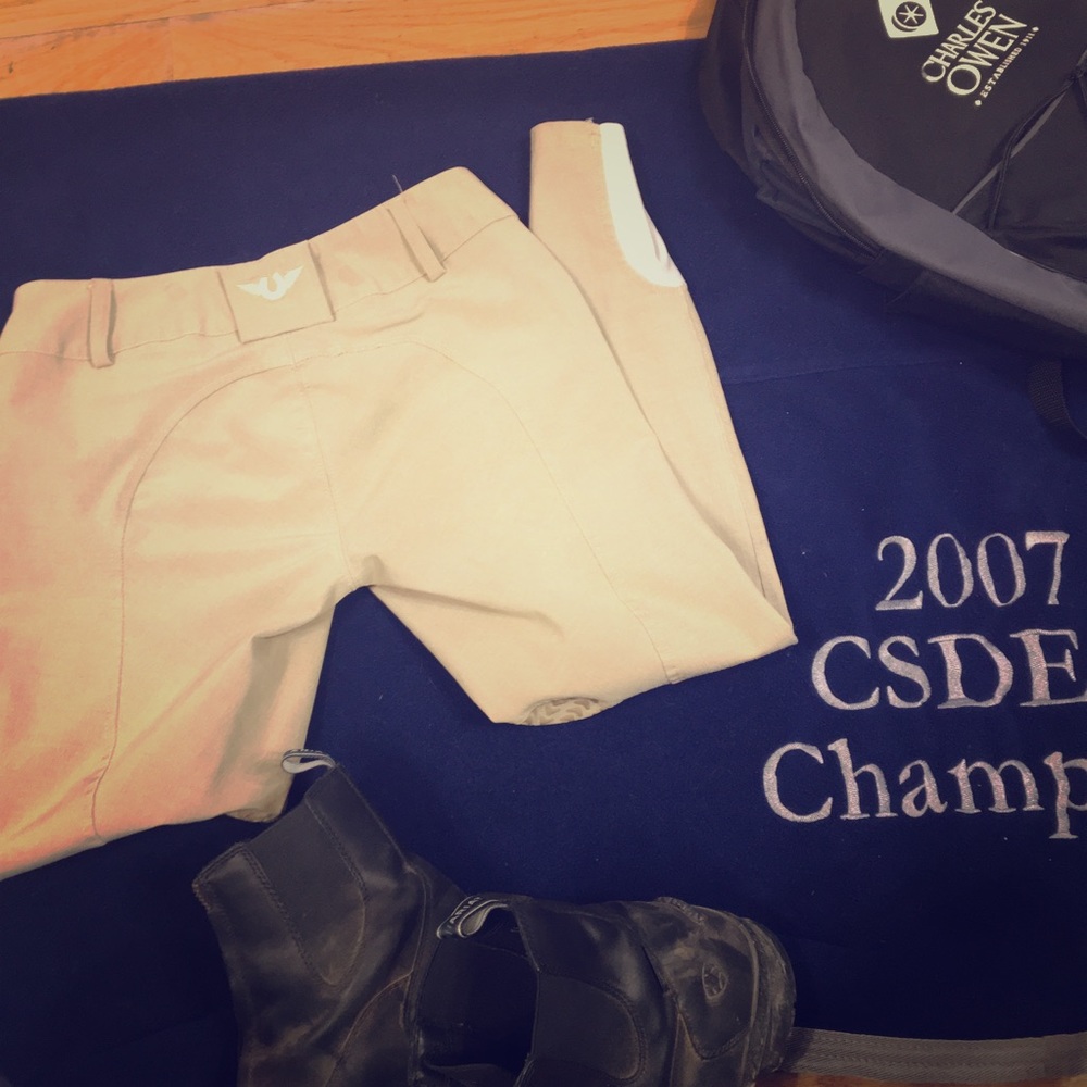 Tuffrider tan euro seat breeches 26 R